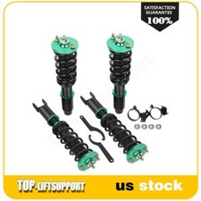 For 1993-2000 Honda Civic Coilovers Shocks Absorber Suspension Adj Height Green