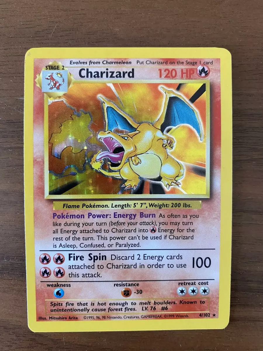 1999 shiny Charizard Pokémon card sells for record £169,000