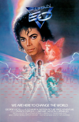 Disney Captain EO 11x17 Michael Jackson Poster 1986