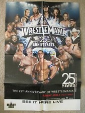 WWE PPV Giant Poster 2ft by 3ft   WRESTLEMANIA 25 *** LAST ONE***