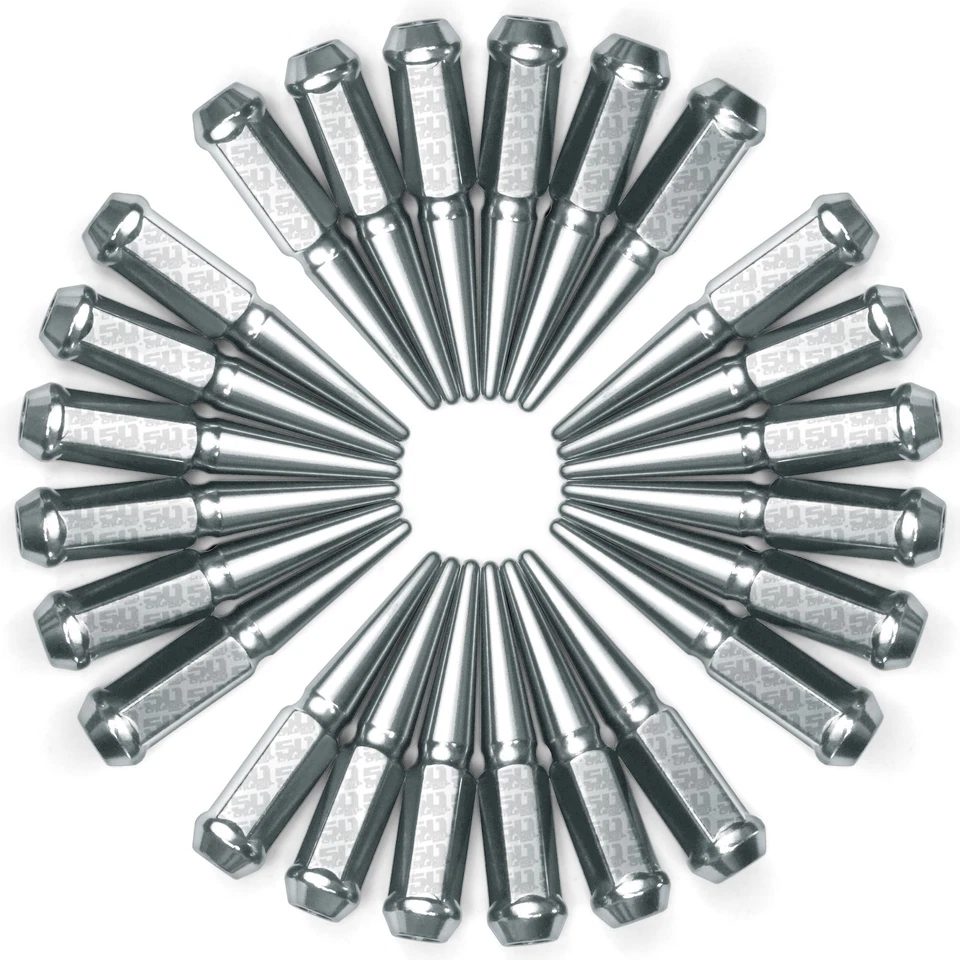 Porcas de ponta longa 12x1,25 ajuste Nissan Frontier Titan Armada QX56 QX80 cromado - Imagem 4 de 4