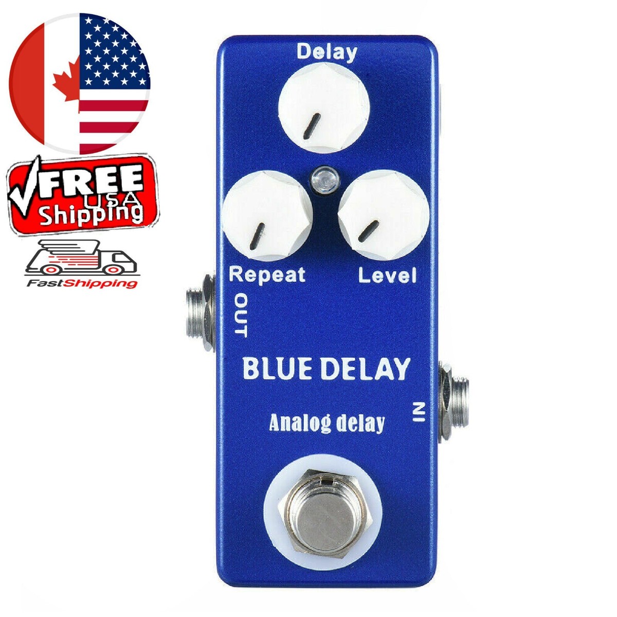 Mosky Blue Delay Guitar Effect Pedal Based on MAD Professor Deep