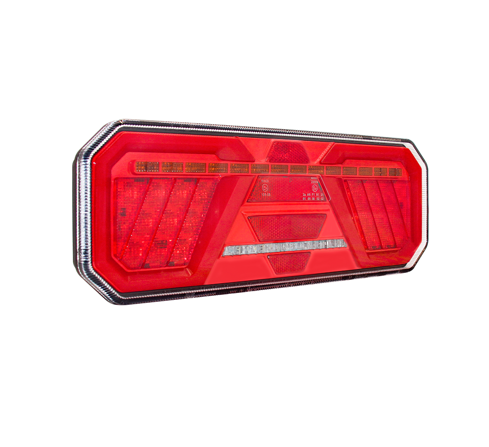 2x 3 Funktionen Neon LED Rückleuchte Rund Für LKW PKW Anhänger Trailer