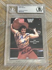 HONKY TONK MAN 1987 STUART WWF WRESTLING SIGNED AUTOGRAPHED CARD BAS AUTHENTIC