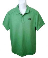 The North Face Flashdry Polo Shirt Green Men's Size Slim Medium