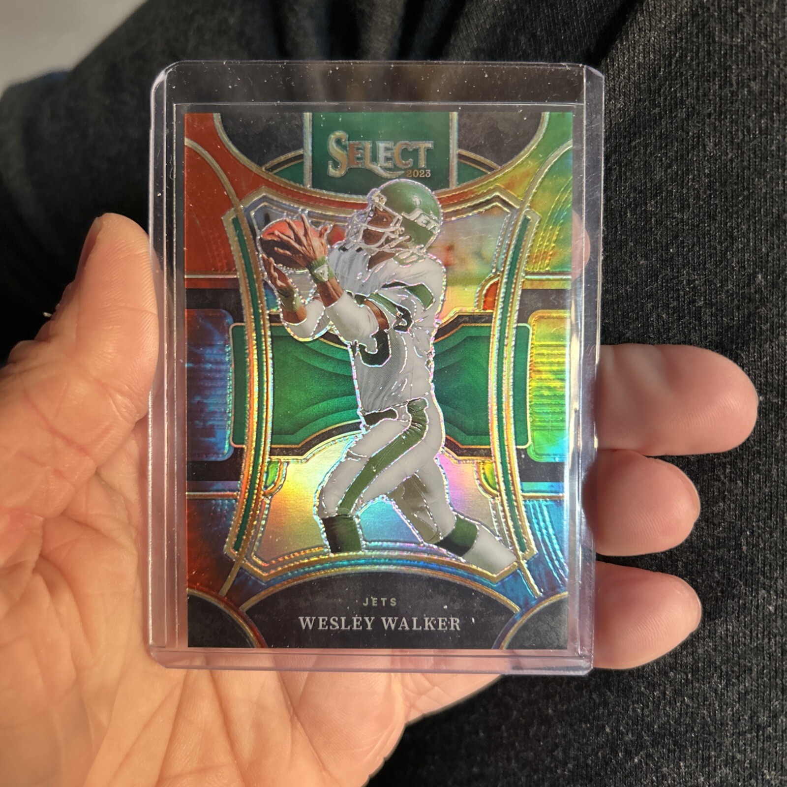 2023 Panini Select #475 Wesley Walker Tie-Dye Prizm /25 New York Jets SSP