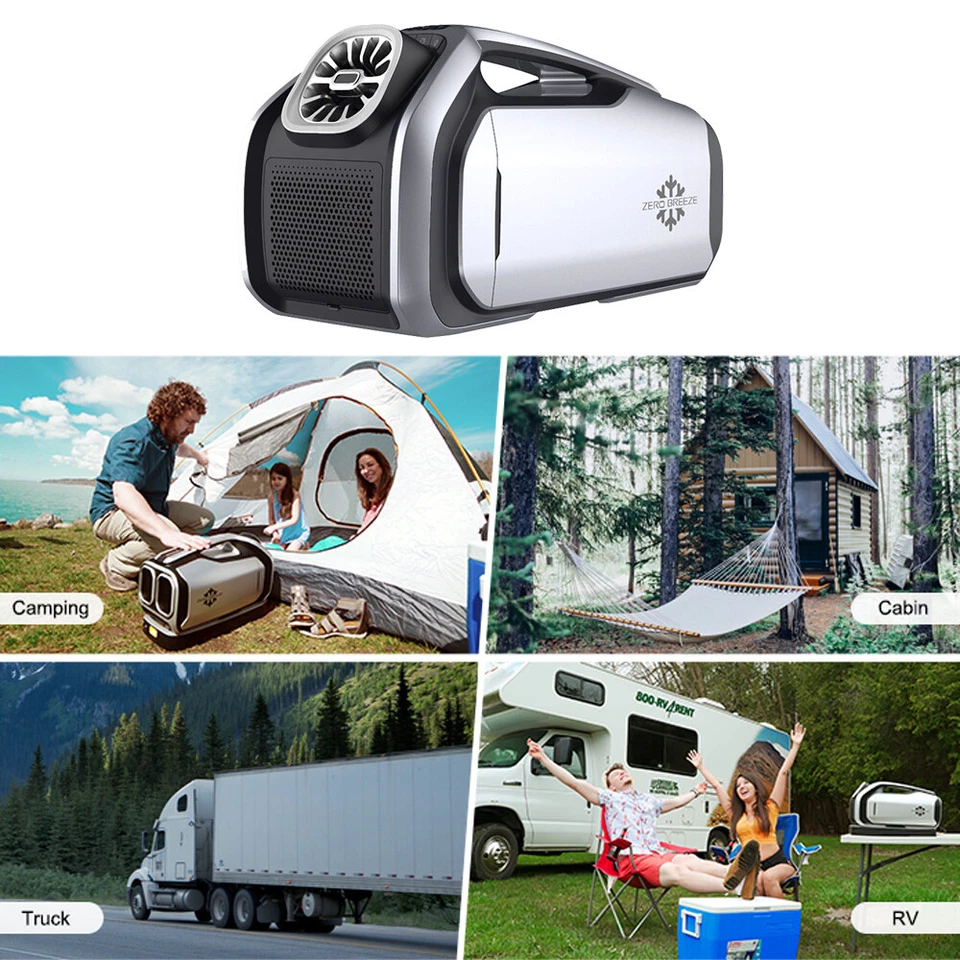 24VUniversal Car Hanging Air Conditioner Fan Kit For Car Caravan Truck US Stock Foto 4 de 4