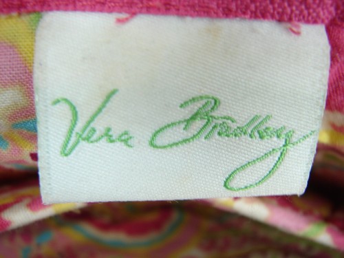 VERA BRADLEY Borsa Paisley Rosa Girevole 8" x 6" x 3" - Foto 8 di 8