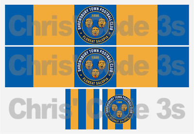 Code 3 selbstklebendes Vinyl Anhänger Aufkleber - Shrewsbury Town FC - 1/50 1/76 1/148