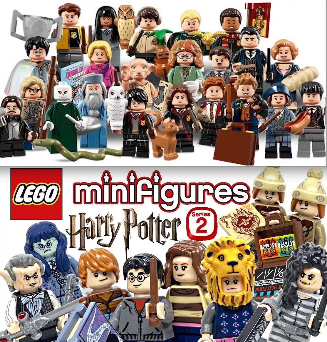 Lego Harry Potter Series 2 Griphook with Gryffindor and Extra Short Yellow Cape