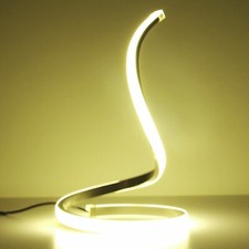 Spiral LED Table Lamp Bedside Lamp Night Light Creative Desk Lamp for Reading UK