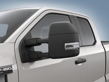 F-150 2021-2025 Black Trailer Tow Mirrors W Manual Fold - No 360 Camera