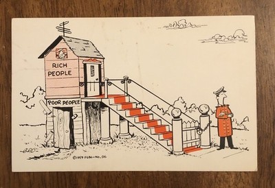 Humorous Postcard - Rich People/Poor People (WP18)