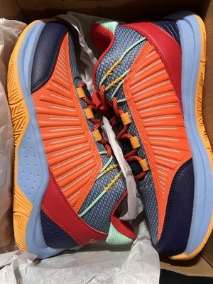 AND1 Explosive T Low Top Fiery Red/Medieval Blue/Flame Sneakers. Fun for summer!