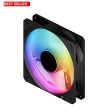 ARGB 120mm PWM Fan   High Performance 4-Pin PWM  3-Pin Addressable RGB LED