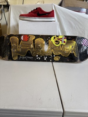 Paul Rodriguez Nike SB Hyper Red Suede  Size 9 429530-600 With Skate Deck Signed