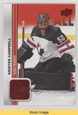 2023 Team Canada Juniors Women's WC Red Foil Kristen Campbell #43 READ n4b