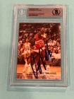 DOMINIQUE WILKINS Signed 1989-90 WASATCH Card #19 OF 24 Beckett BAS
