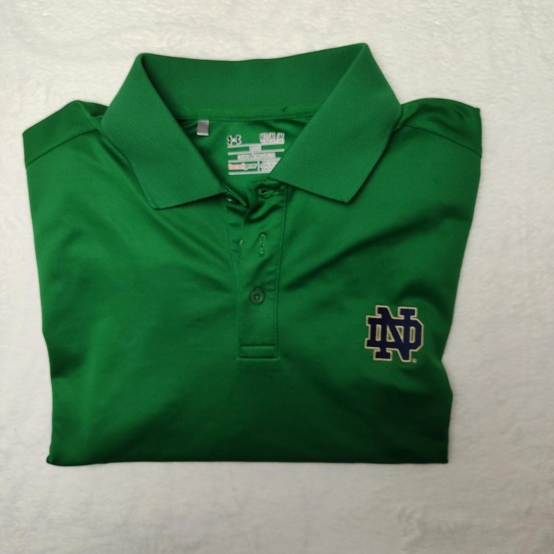Notre Dame Fighting Irish Shirt Mens Medium Green NCAA Football Under Armour