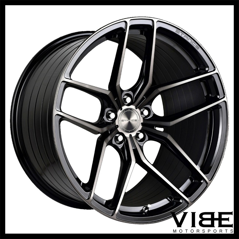 20" STANCE SF03 BLACK FORGED CONCAVE WHEELS RIMS FITS MASERATI GHIBLI