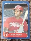 Photo of 1986 Fleer #454 Jeff Stone Philadelphia Phillies Baseball Card