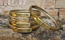 ***ANTIKE EINMACHGLAS~VERSCHLÜSSE*5 x SPANNRINGE*DRGM* VERMESSINGT*URALT***