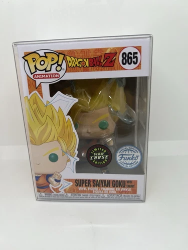 Funko Pop! Vinyl: Dragon Ball - Goku (Chase) (Glows in the Dark)  #865 W/Shield