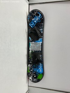 Wham O Boogie Board Black Blue Green Splatter Graphic Snowboard Youth Size