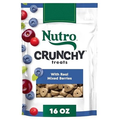 Nutro Crunchy Dog Treats with Real Mixed Berries, 16 oz. Training Treats