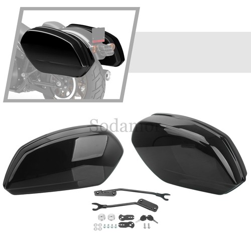 Motorcycle Hard Saddlebags Trunk For Harley Davidson Low Rider ST FXLRST FXLRS - Foto 1 di 18