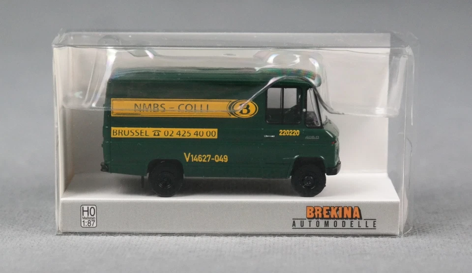 BREKINA 36861 H0,1:87 MB Mercedes L 406 D Kasten, Belgische Bahn 1967 NEU 2025!