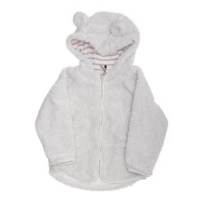 Lindex Baby, Fleecejacke, Mädchen, Größe: 86, Weiß, Baumwolle/Polyester #LBW