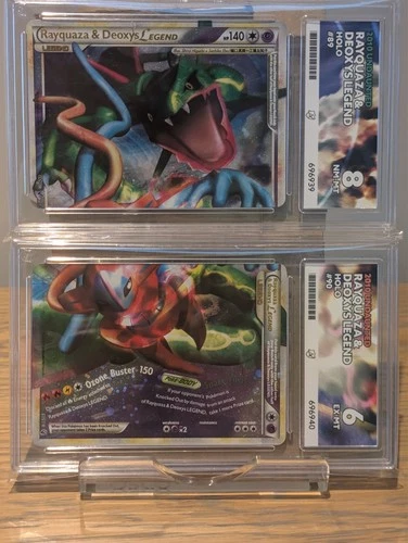 Pokemon TCG - Rayquaza & Deoxys Legend #89 & #90 - 2010 Undaunted - Ace 8, 6