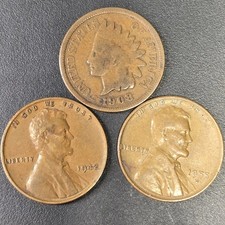 1942 No Mint 1955 D Lincoln Wheat Penny 1908 Penny testa di indiano un centesimo Liberty
