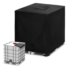 IBC Tote Cover 420D 275 Gallon 1000 L Water Tank Protective Cover Outdoor Black