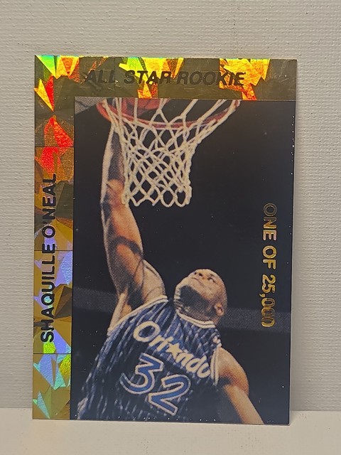 Shaquille O'Neal - Promo Card 3 of 6 - One of 25,000 - Gold Foil All-Star Rookie