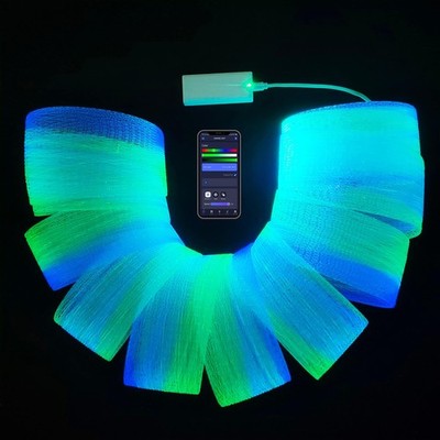 LED Fiber Optic Mesh Light Kits with Battery Controller for Dresses Costumes ...