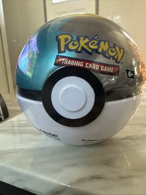 Pokemon TCG PokeBall Tin - Moon Ball E25 - Sealed NEW - 3 Booster Packs