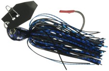 Evergreen Jackhammer Chatterbait Fishing Lure, Black/Blue, 4oz, New