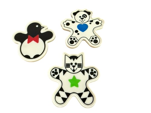 Todays Kids Playyard Play Yard 3 Tumble Toys Replacement Parts Penguin Dog Cat