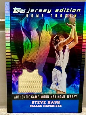 JERSEY NUMBER MATCH! 2003 Topps Jersey Edition Steve Nash 13/99! MAVERICKS!
