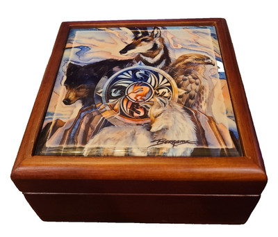 Jody Bergsma Trinket Box ''Circle of Life''