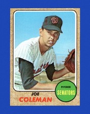 1968 Topps BASEBALL Joe Coleman #573 (NM+) Final Series Washington Senators