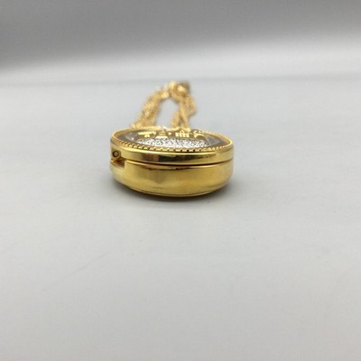 Thomas Kinkade Lighthouse Pendant Necklace Watch Womens Gold  display picture 1