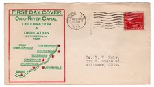 #681 Ohio River 1929 FDC - Planty #12 Harry Ioor Cairo IL