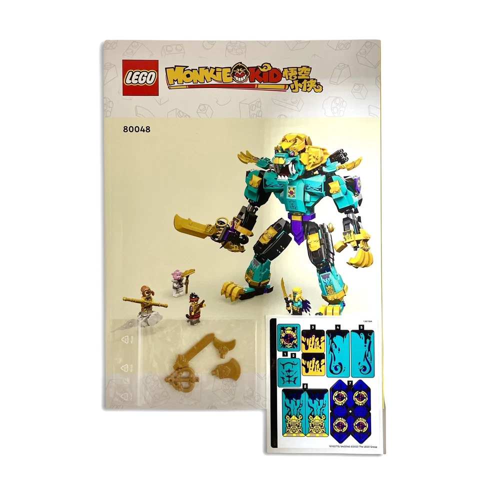 LEGO Monkie Kid 80048 Mighty Azure Lion | Solo piezas de construcción (sin minifiguras) Foto 3 de 4