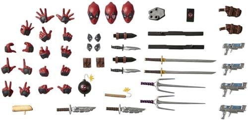 KAIYODO Revoltech Amazing Yamaguchi Deadpool Ver.2.5 Actionfigur - Bild 7 von 9