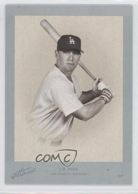 2005 Donruss Studio Portraits Blue Black & White 26/40 JD Drew #SP-71 7ov