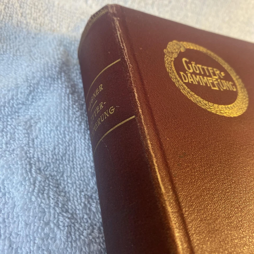 Vintage Götterdämmerung Richard Wagner Orchestra Score Hardcover German Opera Bo - Image 3 of 4