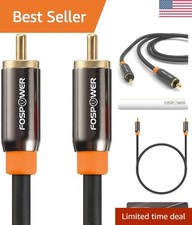 3ft Digital Audio Coaxial Cable with 24K Gold Connectors - RCA Male